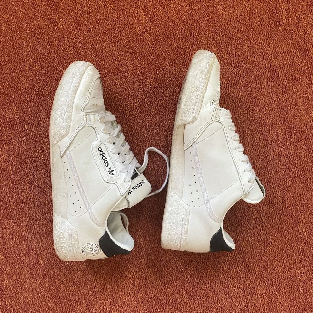 Adidas white continental 80s